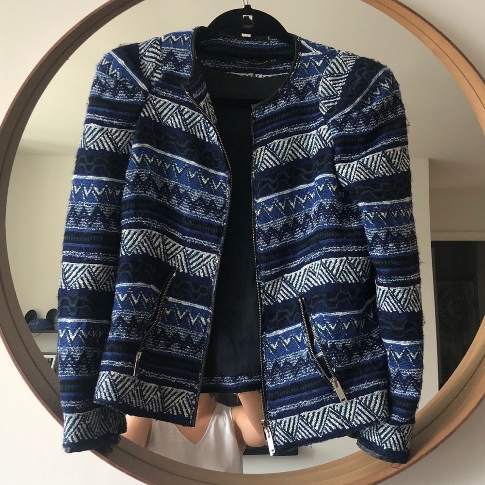 Zara Knitted Blue Sweater